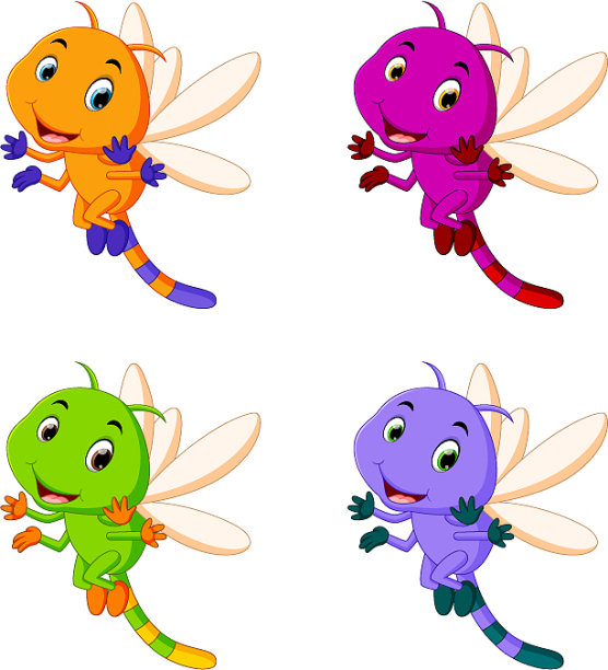 蜻蜓有不同的面部表情图片下载