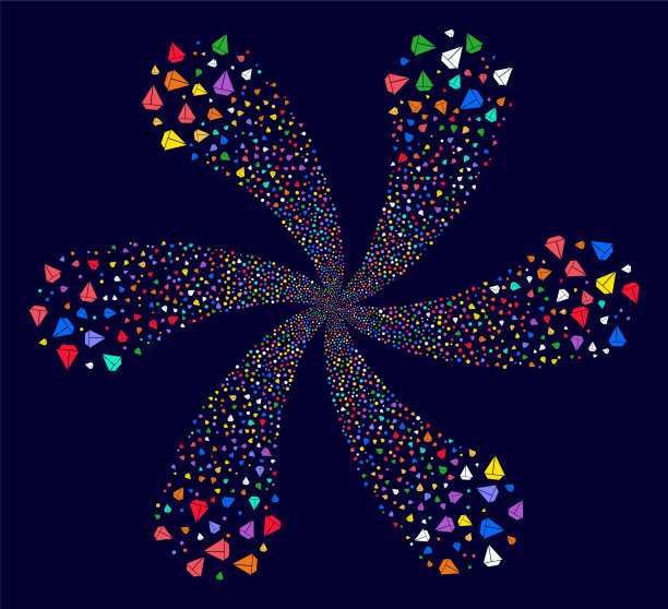 游艇旋转花六瓣图片下载