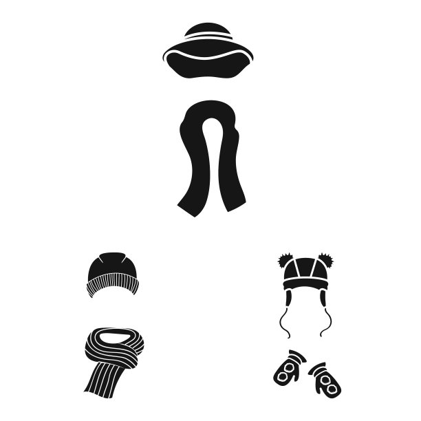 设计面料和天气标志图片下载