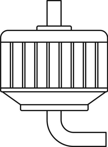 啤酒生产过滤器图标轮廓样式图片下载