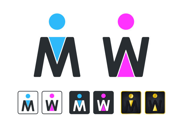 厕所标志为厕所门牌男厕图标图片下载