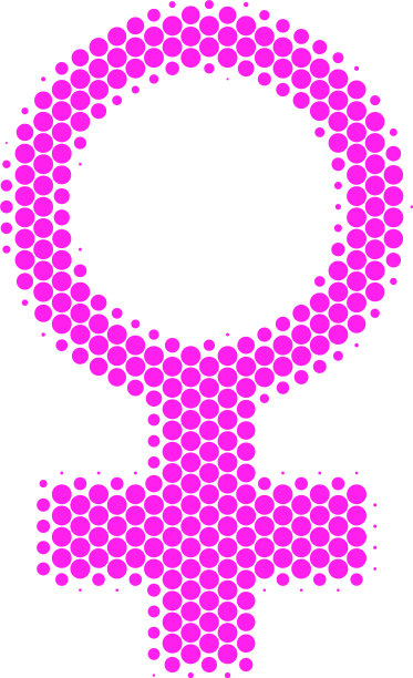 半色调点维纳斯符号图标图片下载