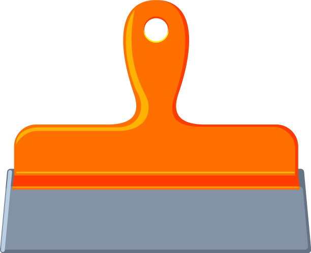 彩色卡通牛皮刮刀图片下载