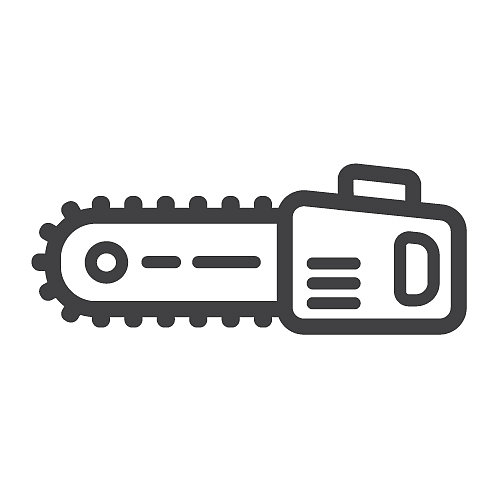 电力锯线条图标图片下载