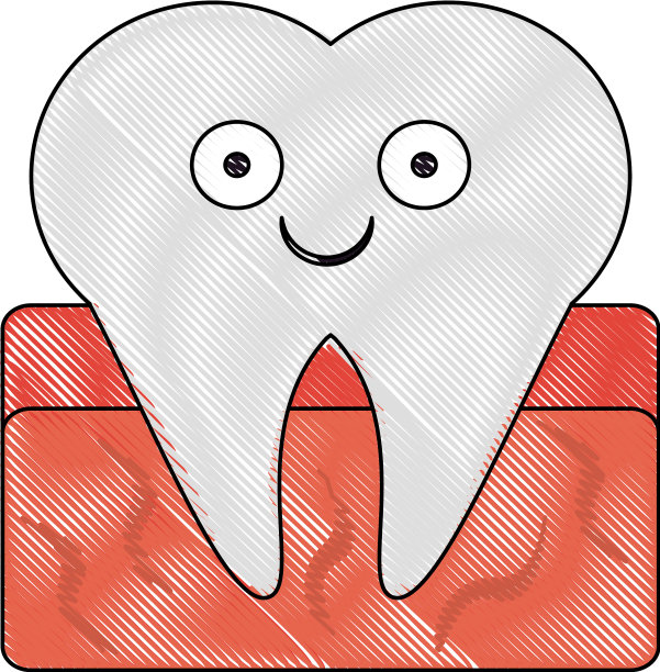 牙齿象征卡通微笑图片下载