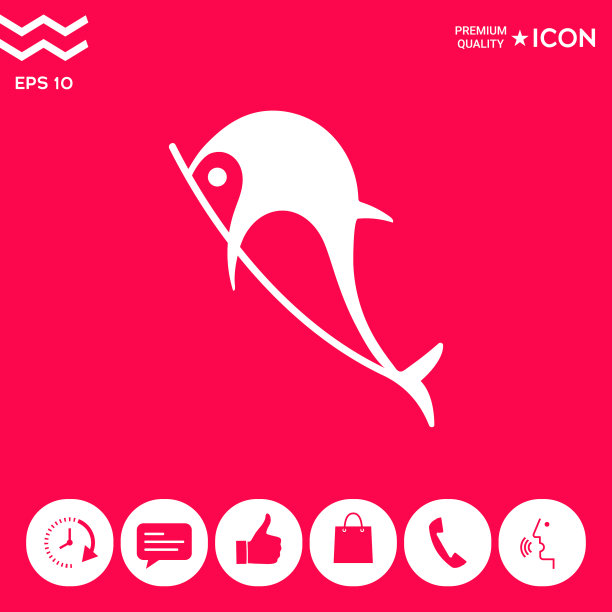 海豚象征图标图片下载