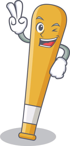 卡通的两指棒球棒角色图片下载