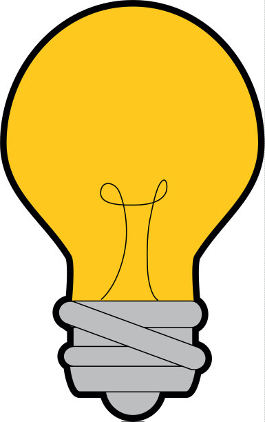 灯泡灯隔离图标图片下载