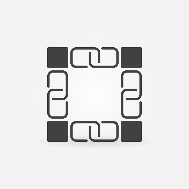 区块链深色图标或Logo元素图片下载
