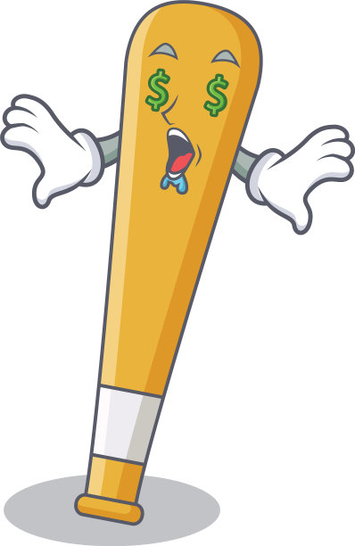 金钱眼棒球棒卡通人物图片下载