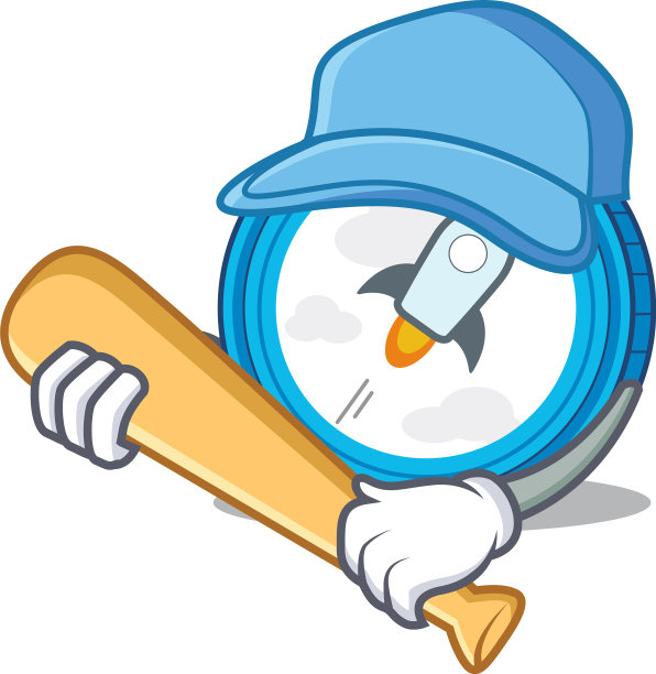 玩棒球明星硬币的卡通人物图片下载