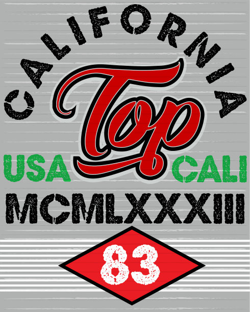 体育学院运动字体t恤图形图片下载