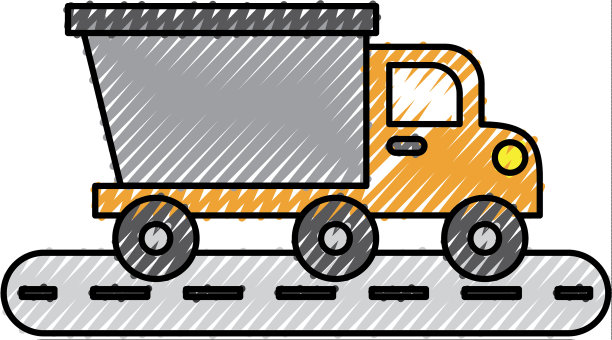 自卸车施工街道运输图片下载