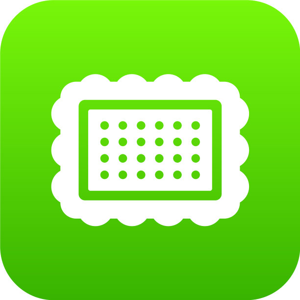 Cookie图标数字绿色图片下载