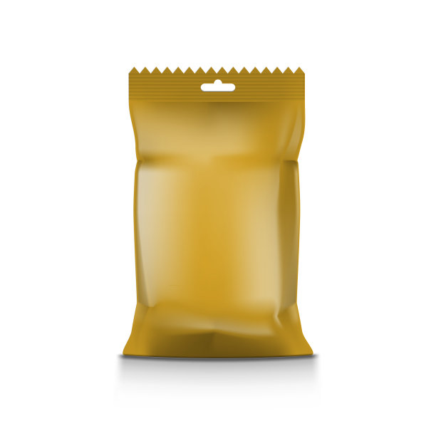 金箔空白纸枕头零食袋包装图片下载