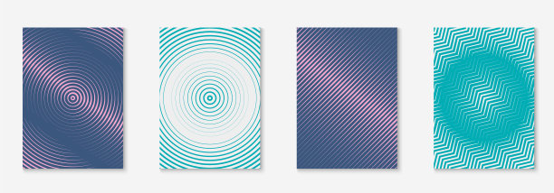 现代目录与极简几何线和图片下载