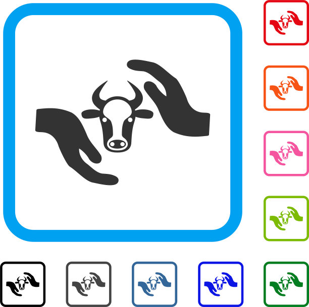 护牛手框图标图片下载