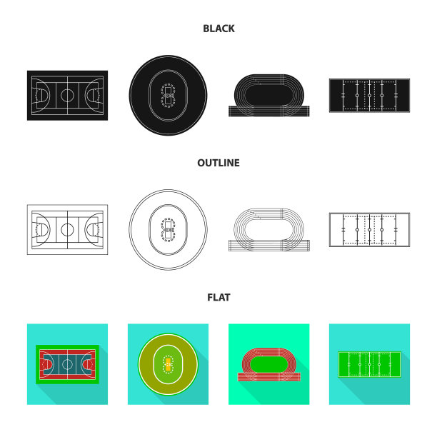 孤立的对象方案和构造符号图片下载