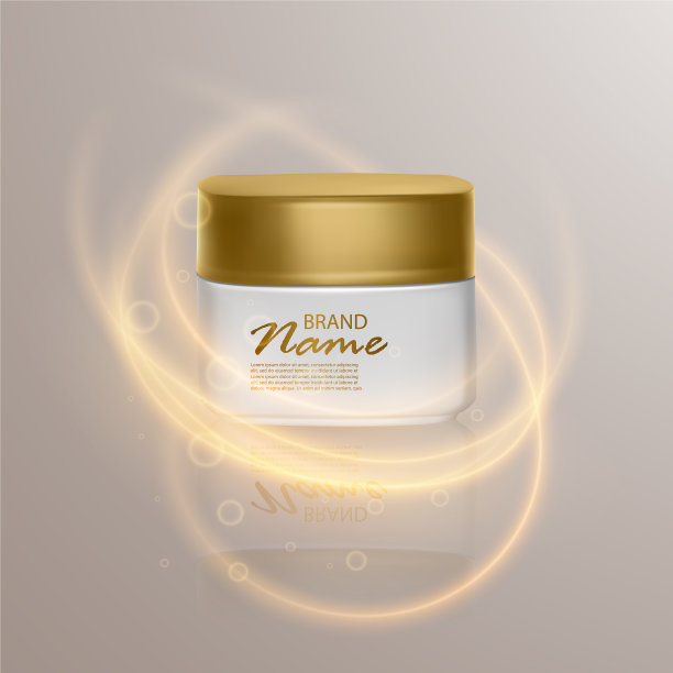 奢侈品化妆品模板的广告逼真的3d图片下载