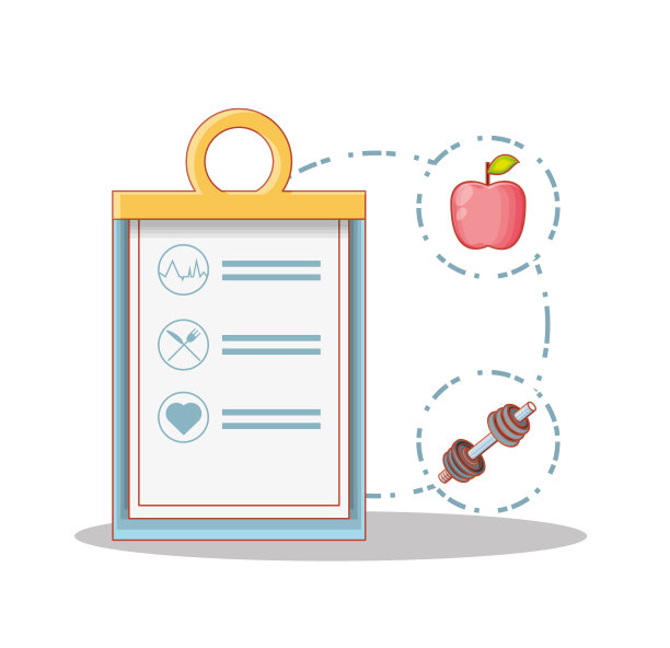 健康生活方式设置图标图片下载