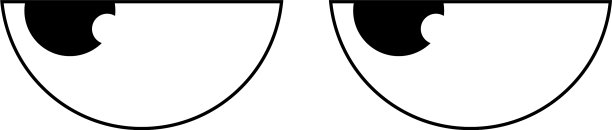 抽象的卡通眼睛图片下载