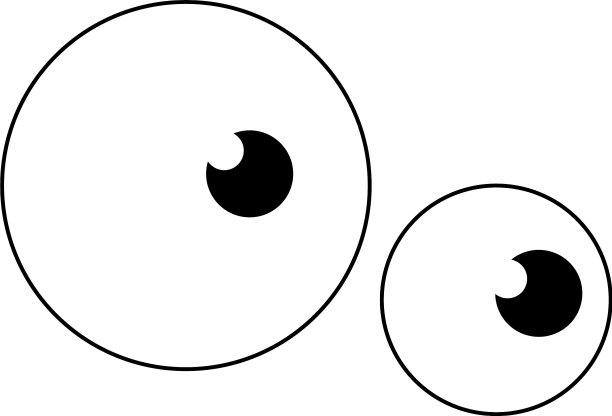 抽象的卡通眼睛图片下载
