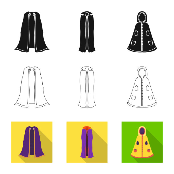 材料和服装标志图片下载