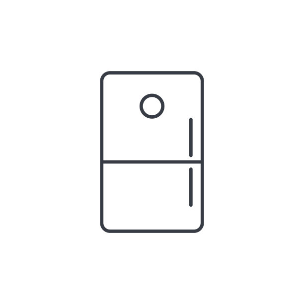 冰箱细线图标线形符号图片下载