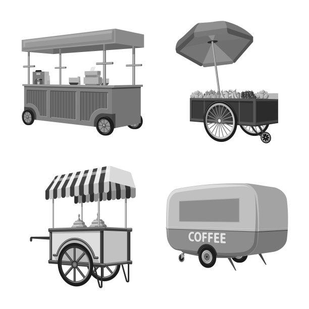 贸易和食品标志集图片下载