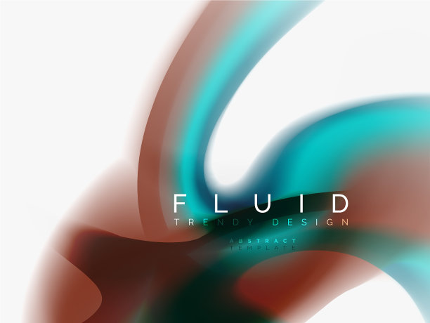 背景抽象-液体颜色波流图片下载