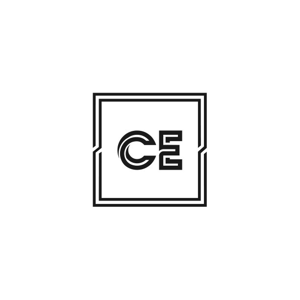 首字母CE标志模板设计图片下载