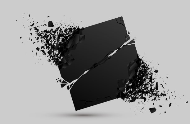 爆炸性的黑色石头图片下载