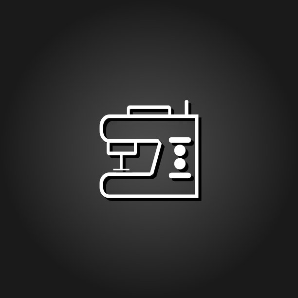 缝纫机图标（扁平风格）图片下载