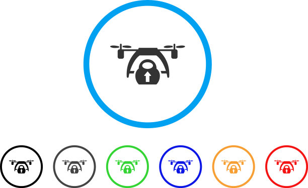无人机加载圆角图标图片下载