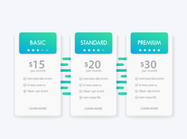 横幅的关税，定价表和盒子图片下载