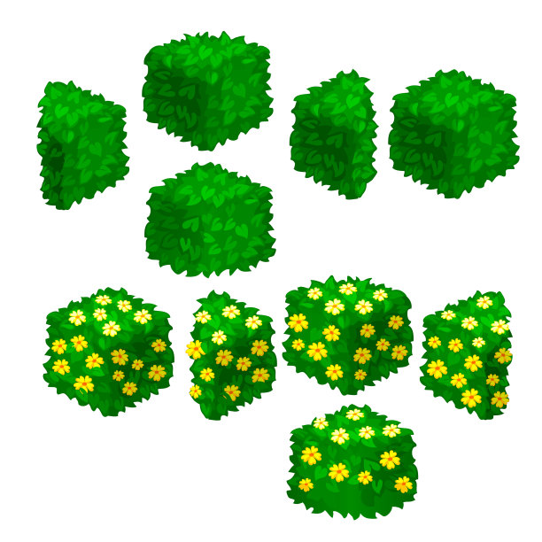 公园设计中的绿化元素图片下载