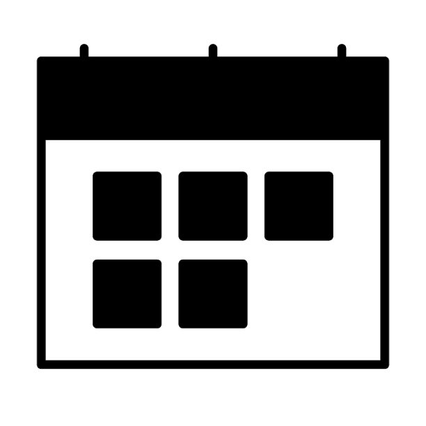 日历轮廓图标符号图片下载