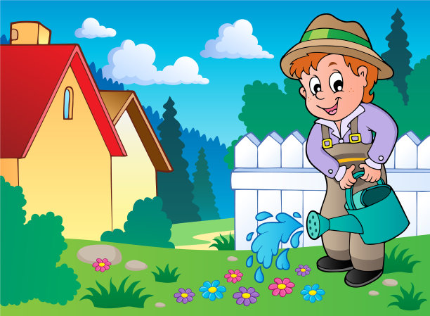 园林主题形象1图片下载