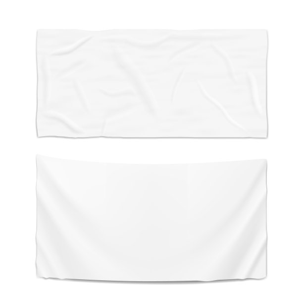 挂清楚白旗模板图片下载