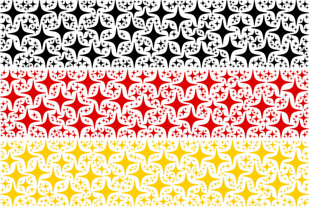 德国国旗马赛克太空明星图标图片下载