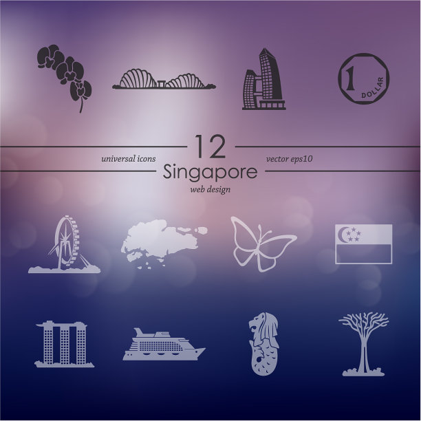 一套新加坡图标图片下载