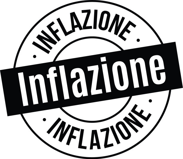 白色的通货膨胀邮票图片下载