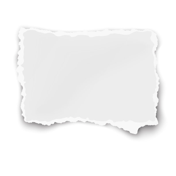 椭圆形纸撕带柔影孤立图片下载