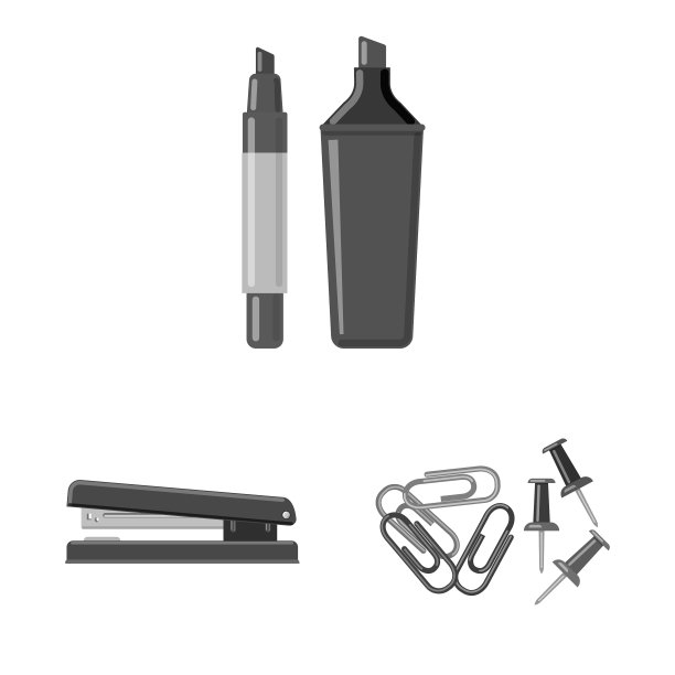 设计办公用品图标集图片下载