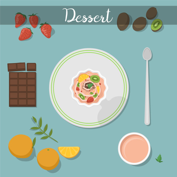 甜点食物甜蛋糕配覆盆子酱图片下载