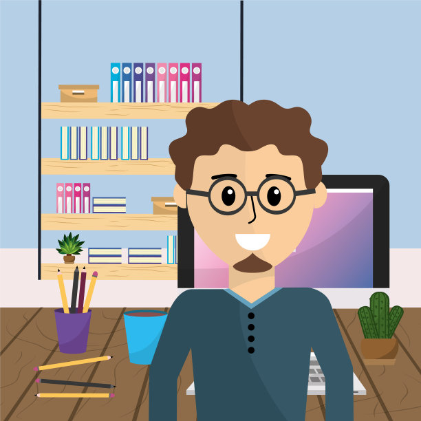 在家办公的员工图片下载