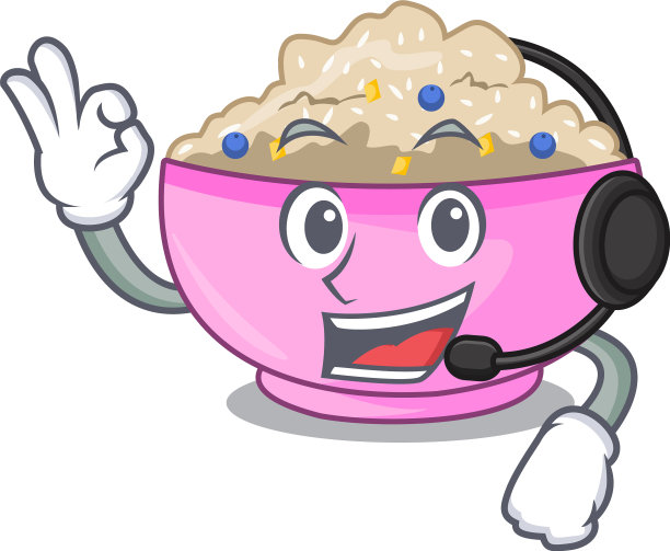 用耳机煮熟燕麦粥图片下载