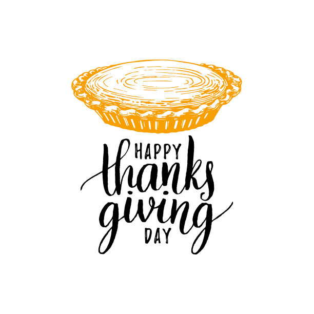 白色手写体上的感恩节快乐图片下载