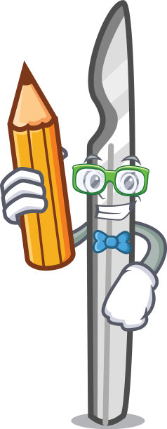 学生手术刀人物卡通风格图片下载