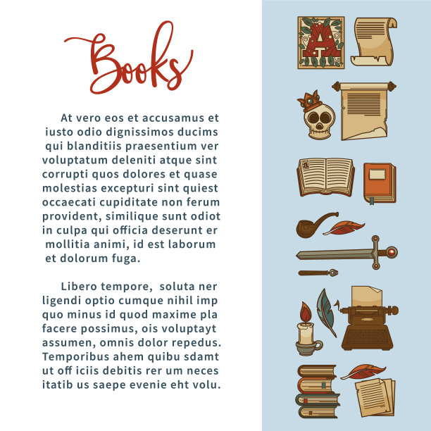 诗歌作家的书籍、文学海报图片下载